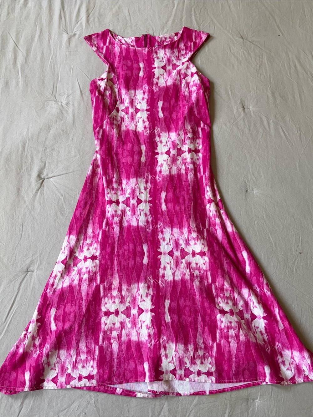 VERSUS Versace Vintage Pink Knee Length Summer Sun Dress Size Small